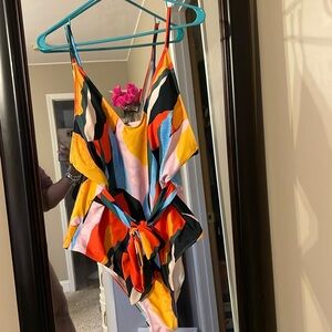 SHEIN all over graphic swimsuit
